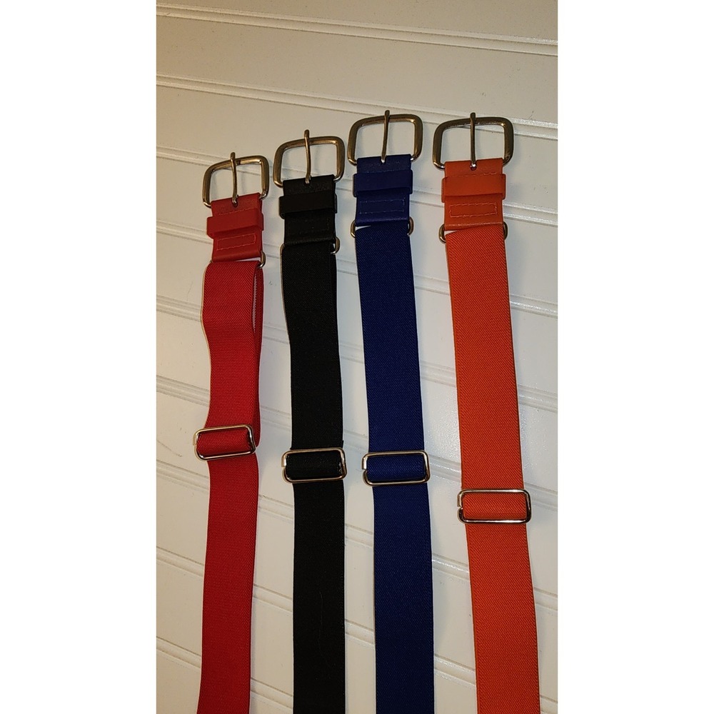 adidas Kids baseball Belt Set - Blue, Black, Orange and Red